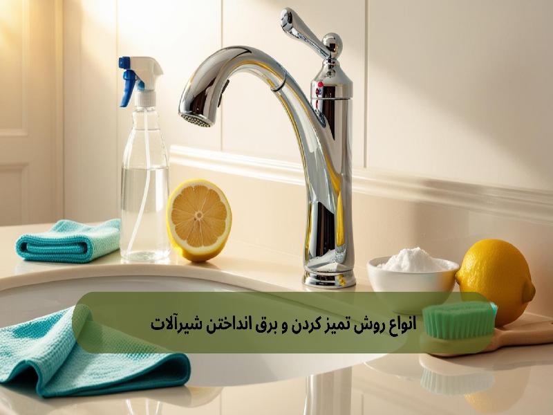 انواع روش تمیز کردن و برق انداختن شیرآلات