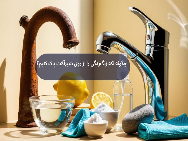 چگونه لکه زنگزدگی را از روی شیرآلات پاک کنیم؟